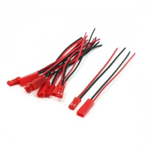 5 Pairs 22AWG 100mm Cable w 2Pin JST M F Plug for RC Battery Motor Connection