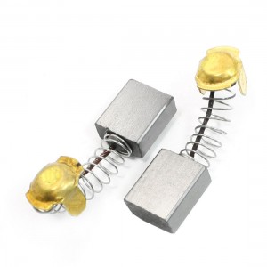 2 Pieces 15.5mm x 13mm x 7mm Spring Lead Wire Motor Carbon Brush