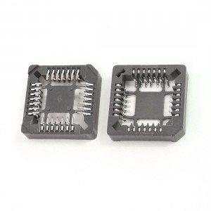 2 Pcs Square Shaped 28 Pin 1mm Pitch IC PLCC SMD Socket Connector