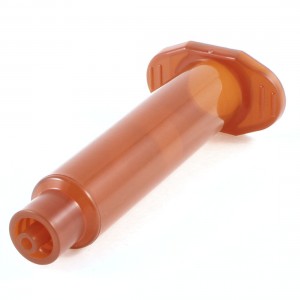 Brown Plastic Helix Luer Lock Tip Dispenser Syringe Barrel 3CC