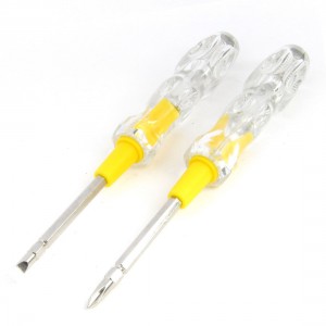 2Pcs AC 110-500V Voltage Tester Pen Phillips Soltted Screwdriver