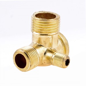 0.38" 0.64" 0.8" Thread Brass Air Compressor Check Valve Gold Tone Blue