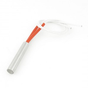 10.1" Length White Red Two-wire 9mm x 51mm 110V 100W Power Cartridge Heater
