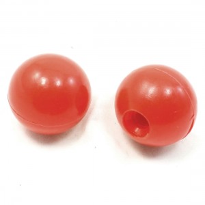 Arcade Game Joystick Machine Handle Ball Knob Red 32mm Dia 8mm Thread 2Pcs
