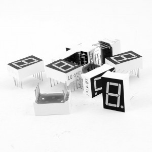 10 Pcs Common Cathode 10-Pin 1 Bit 7 Segment 0.56" Red LED Display Digital Tube