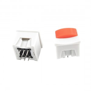 2Pcs PCB Latching Tactile Tact Push Button Switch 6 Pin DIP Through Hole 14x14mm