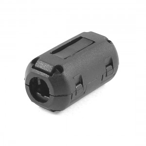 9mm Diameter Movable Printer Cable Ferrite Core Ring Clips Black