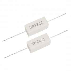 5W 2.2K 2K2 Ohm 5% Ceramic Cement Resistor 5 Watt 10pcs