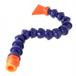 Flat Nozzle 3/4" Threaded Flexible Water Oil Coolant Pipe