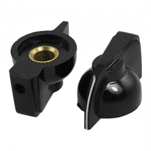 10pcs 6mm Shaft Hole Dia Push on Potentiometer Volume Control Knobs