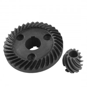 2 Pcs Power Tool Spare Part Spiral Bevel Gear for Makita 9523 Lttby