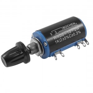 2W 1K Ohm 5 Pin Terminals Wire Wound Multiturn Potentiometer WXD3-13