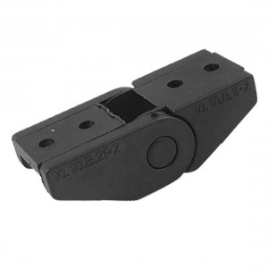 Black Plastic Towline Cable Carrier 10 x 10mm Drag Chain Connector