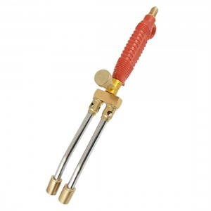 Red Plastic Handle Double Head Gas Flame Welding Gun