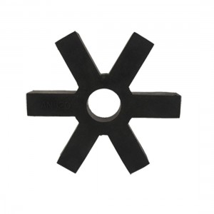 Rubber Shaft 6 Petals 4 11/16" 120mm Diameter Coupling Coupler Damper Black 