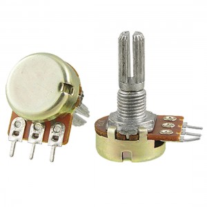 2 pcs B20K 20K ohm Single Linear Taper Ratory Potentiometers