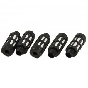 Pneumatic Plastic Air Exhaust Muffler Silencer 5 Pcs