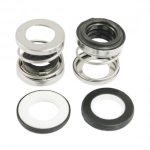 108-17 17mm Internal Dia. Rubber Bellow Sealing Mechanical Seal 2 Pcs