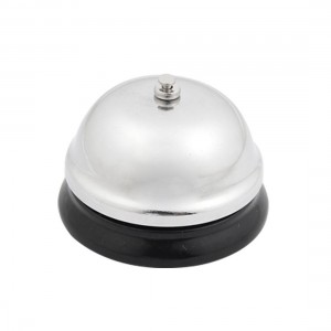 Counter Desk Table Service Nickel Plated Metal Call Bell Ring