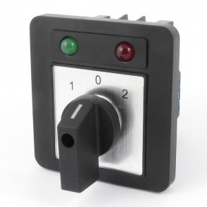 Ui 660V Ith 20A Momentary 3 Position 12 Terminals Rotary Cam Changeover Switch