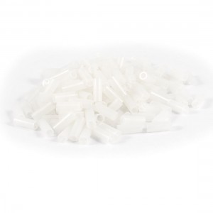 200 Pcs 5mmx13mm White Nylon 66 LED Spacer Supports Cylindrical for PC Board