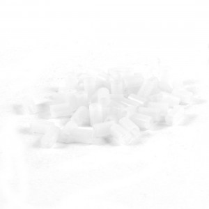 50 Pcs 3.5mmx5mmx8mm White Nylon 66 Spacer Supports Cylindrical for PC Board