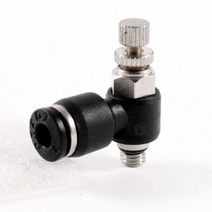 5mm M5 Male Thread 4mm Tube Push In Fitting Speed Flow Controller Air Valve