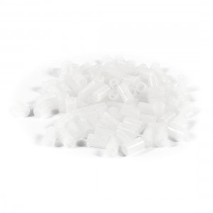 100 Pcs White Nylon 66 PCB LED Spacer Support Cylindrcial 5mm OD 10mm Height