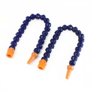 16mm Thread Flexible Round Nozzle Water Oil Coolant Pipe 30cm Long Pair