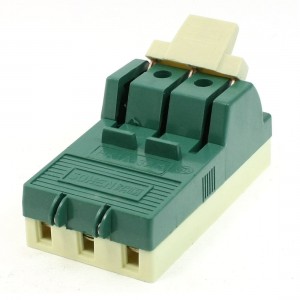 AC 380V 32A 3 Pole Single Throw Circuit Control Knife Disconnect Switch Green
