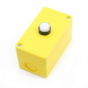 Round Button SPDT 1NC 1NO White Indicator Momentary Push Button Station