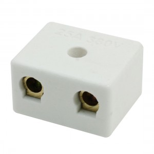 25A 380 Volts Insulation High Temp Porcelain Ceramic Terminal Block 2W5H