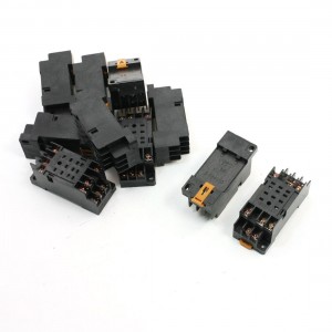 PYF11A Relay Socket DIN Rail Mount 11Pin 10pcs for MY3NJ HH53P Relay