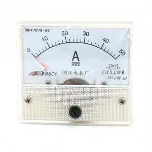 Class 2.5 Accuracy 0-50A DC Current Panel Meter 85C1