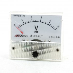 Class 2.5 Accuracy DC 0-5V Analog Voltage Panel Meter