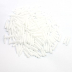 200 Pcs White Pointed Ended 3cm Long Hot Hollow Extrution Rod