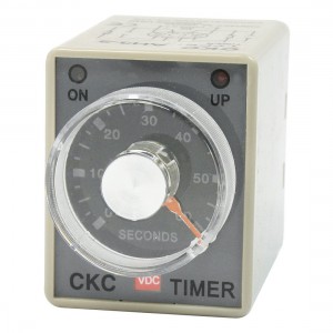 DPDT 8P DIN Rail 0-60 Seconds IC Timer Time Timing Relay DC 24V AH3-2