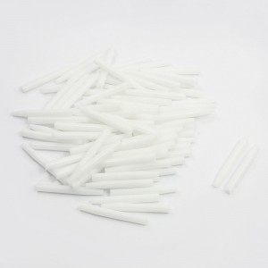 100 Pcs White Nylon Material 5cm Long Hot Extruded Rod