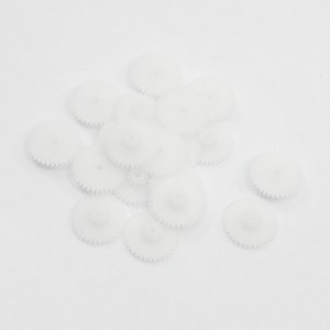 Double Deck 34122B Model White Plastic Gear 10 Pairs for RC Toys