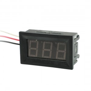DC 0-100V 3-Wire Mini Red LED 3-Digit Volt Voltage Panel Meter Voltmeter