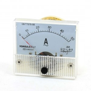 Class 2.5 Accuracy AC 0-50A Analog Current Panel Meter Amperemeter
