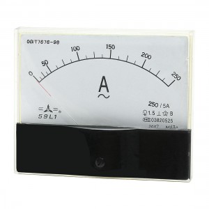 Plastic Shell Current Testing AC Ammeter Panel Meter Gauge 0-250A