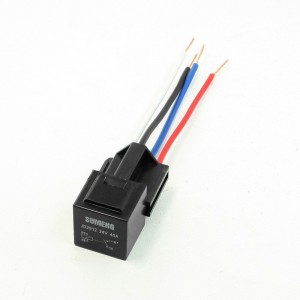 10 Pcs 4 Wire Plastic Socket 4 Pin SPST N/C Car Auto Relay DC 24V Volts 40 Amp