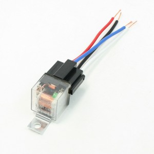 10PCS Insulation Shell Green Pilot Lamp SPST 4 Pin Car Security Relay 24VDC 80A