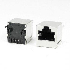 PCB Mounting RJ45 8P8C Network Jacks Vertical Ports 22 Pcs