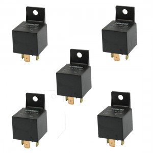 5 Pcs Insulation Housing Car Relay 4 Pin Terminals 1NC SPST 24VDC 40A