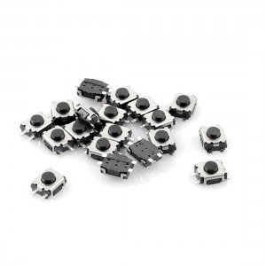 20 Pcs 4mm x 3mm 4 Pins SMD SMT Ultrathin Momentary Push Button Tact Switch