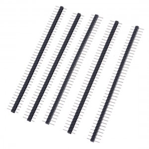 5 Pcs 1x40 Pin 2.54mm Pitch Single Row PCB Pin Headers Strip