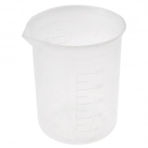 Home Clear White Plastic Ingredients Water Sauce Liquid Measuring Cup 300ml