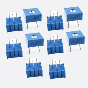 3386P-1-203 20K Ohm Through Hole DIP Mounted Trimming Potentiometers 10 Pcs